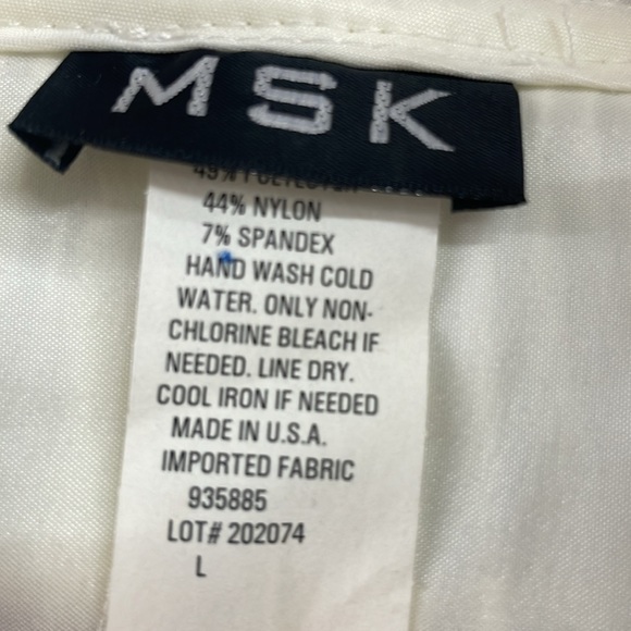 MSK Cream Ruffled Blouse - Picture 3 of 8